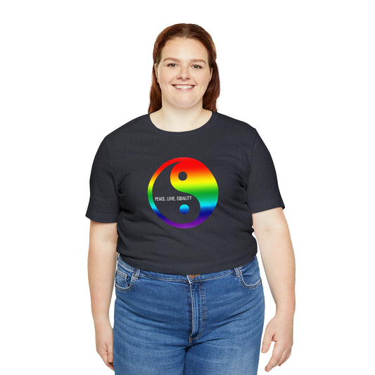 Peace, Love, Equality Unisex Pride T-Shirt