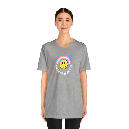 Gender Bender Trans Flag - Smiley Unisex Pride T Shirts