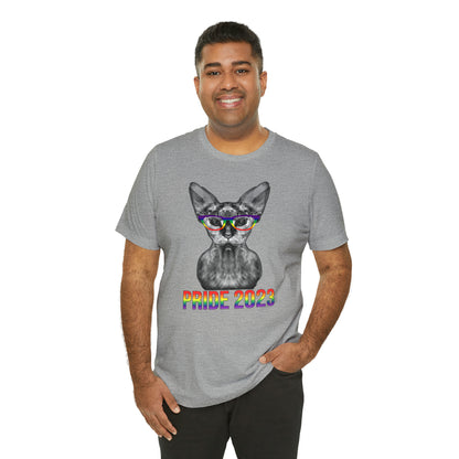 PRIDE 2023 Sphynx Cat Rainbow Simple Unisex T-Shirt