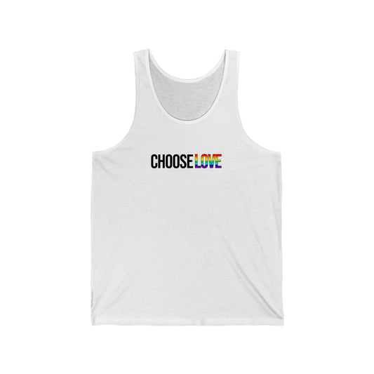 Choose Love Simple Unisex Jersey Tank Top